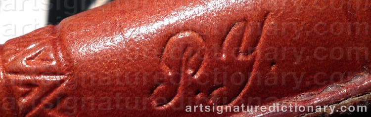 Authentic signature by Petter (Sami Artist) YTTREBÖ on Painting/Watercolour artwork