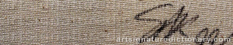 Authentic signature by Steve KAUFMAN on  artwork