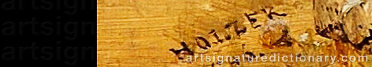 Authentic signature by Josef HOLZER on  artwork