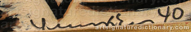Signature by Adja YUNKERS