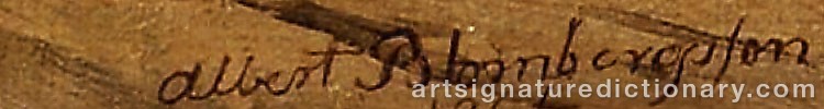 Signature by Albert BLOMBERGSSON