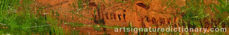 Authentic signature by Heinrich ‘Henri’ GOGARTEN on artwork