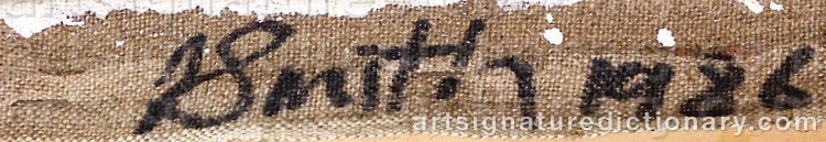 Signature by John Noel SMITH