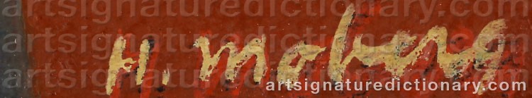 Signature by Harry MOBERG
