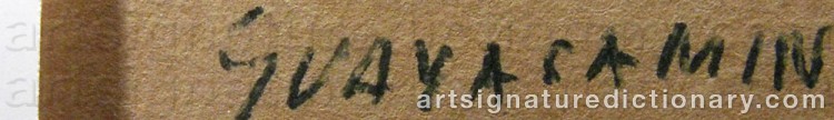 Signature by Oswaldo GUAYASAMIN