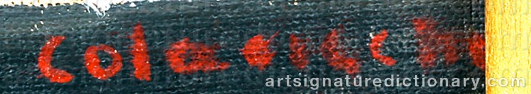 Authentic signature by Giovanni COLACICCHI on Painting/Watercolour artwork