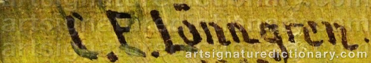 Signature by Carl Ewald LÖNNGREN