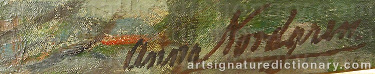 Signature by Anna NORDGREN