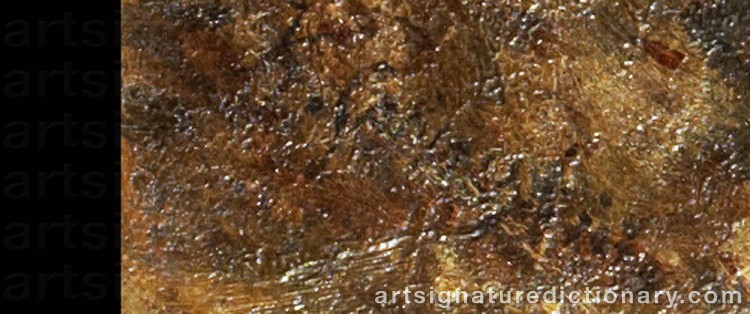 Authentic signature by Konstantin Apollonov SAVITSKY on  artwork