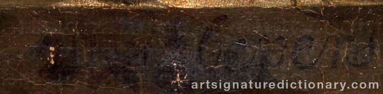 Authentic signature by Maria SCHEPERS on  artwork