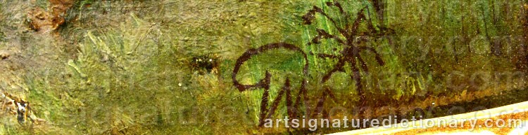 Signature by Gustaf Wilhelm PALM