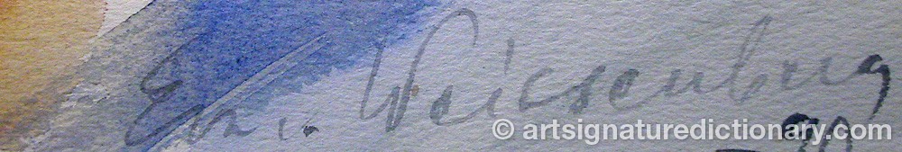 Signature by Eva Von WEISSENBERG