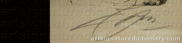 Signature by Anders ZORN