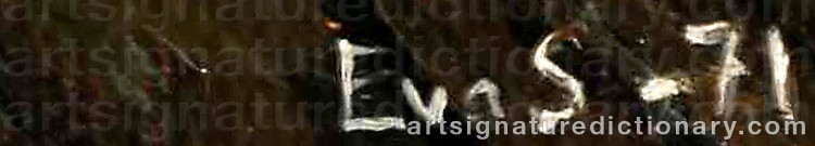 Authentic signature by Eva SKÖLD on artwork