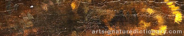 Authentic signature by Carl Von MARR on  artwork