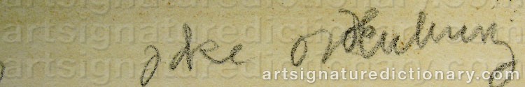 Signature by Acke OLDENBURG