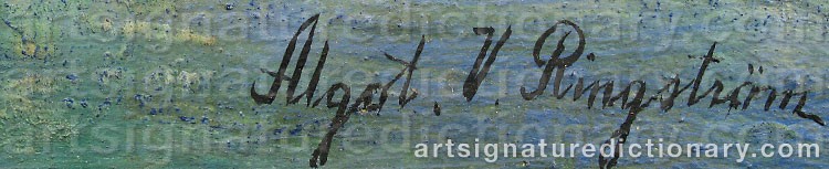 Signature by Algot RINGSTRÖM