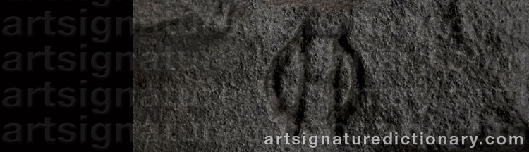 Authentic signature by Olle HERMANSSON on  artwork