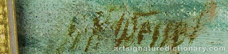 Authentic signature by Herman Henry WESSEL on Painting/Watercolour artwork