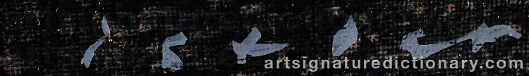 Authentic signature by Josef ISTLER on artwork