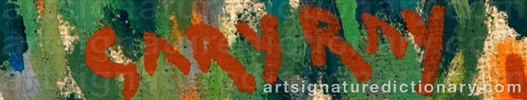 Authentic signature by Gary RAY on Painting/Watercolour artwork