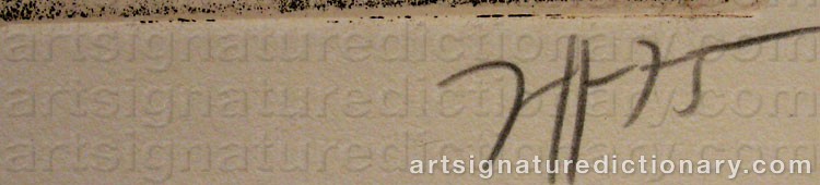 Signature by Horst JANSSEN