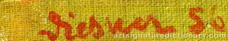 Authentic signature by Gerhild DIESNER on  artwork