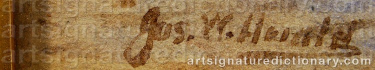 Authentic signature by James Watterson HERALD on  artwork