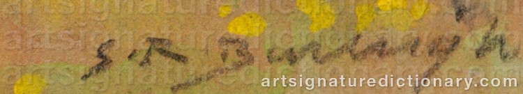 Authentic signature by Sydney Richmond BURLEIGH on Painting/Watercolour artwork