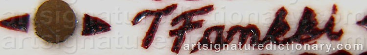 Authentic signature by Torsten (Sami Artist) FANKKI on  artwork