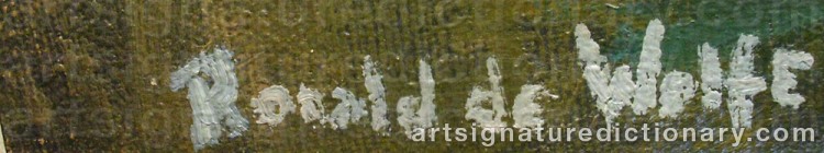 Signature by Ronald De WOLFE