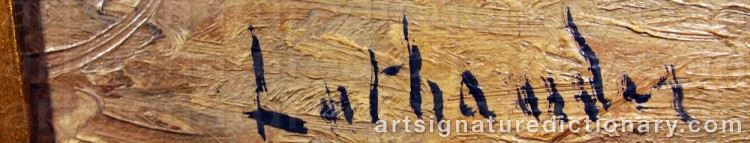 Signature by Carl LUTHANDER