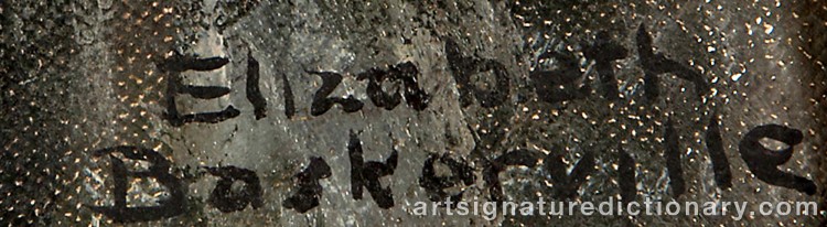 Authentic signature by Elizabeth Florence Baskerville MCNAUGHTON on Painting/Watercolour artwork