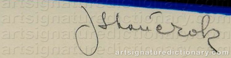 Authentic signature by Julian STANCZAK on Drawing/Graphic/Print artwork