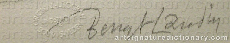 Signature by Bengt LANDIN