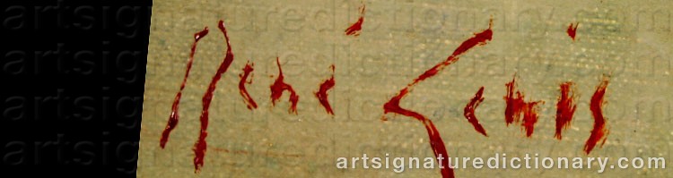 Signature by René GENIS