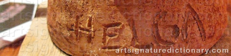 Signature by Helga HENSCHEN