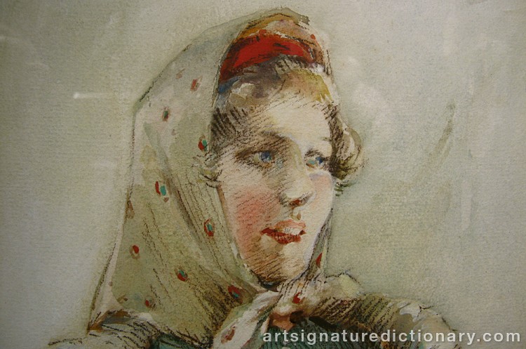 Close-up details showing Anders ZORN signature forgery characteristics
