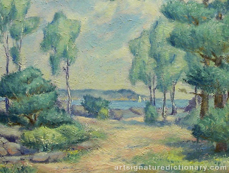 Close-up details showing Paul CÉZANNE signature forgery characteristics