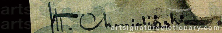 Signature by Wladyslaw CHMIELINSKI