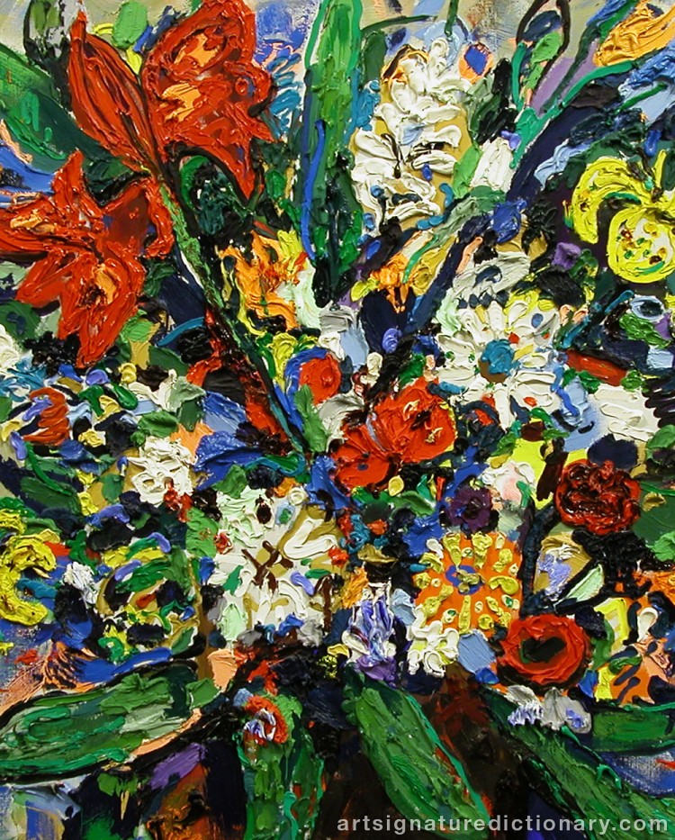 Close-up details showing Albin AMELIN signature forgery characteristics