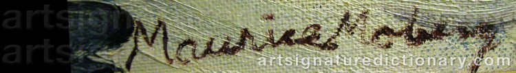 Signature by Maurice MOBERG