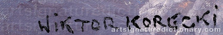 Signature by Wiktor KORECKI