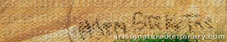 Authentic signature by Helen STEKETEE on  artwork