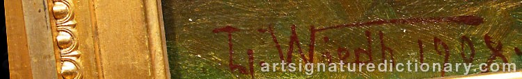 Signature by Leonard WIEDH