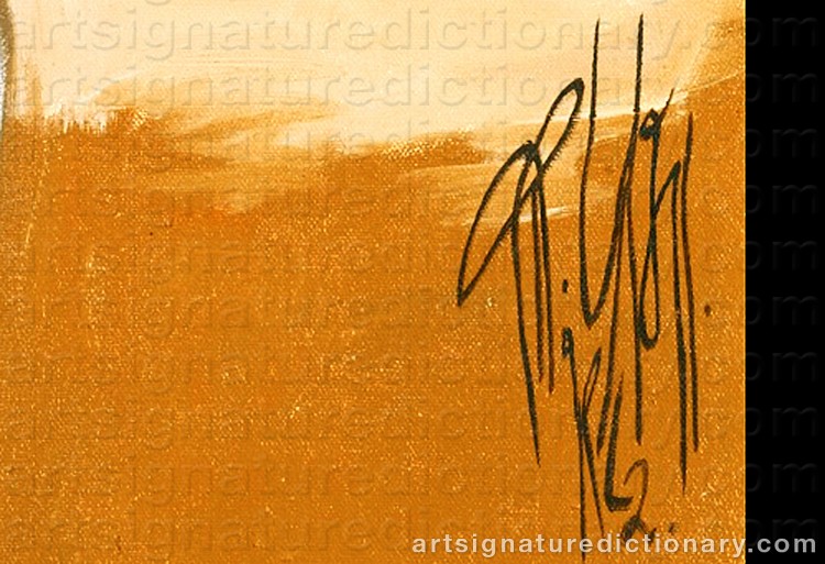 Authentic signature by B. PRABHA on Painting/Watercolour artwork