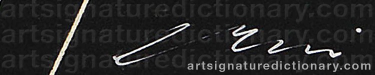 Authentic signature by Hans ERNI on Drawing/Graphic/Print artwork