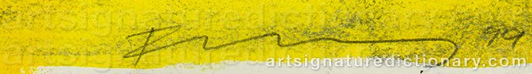 Signature by Rainer FETTING