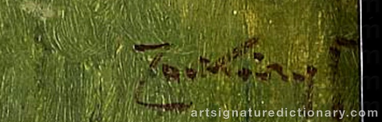 Authentic signature by Gyula, Julius ZORKOCZY on Painting/Watercolour artwork