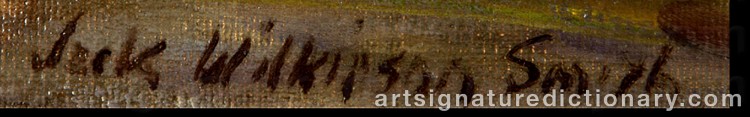 Authentic signature by Jack Wilkinson SMITH on Painting/Watercolour artwork